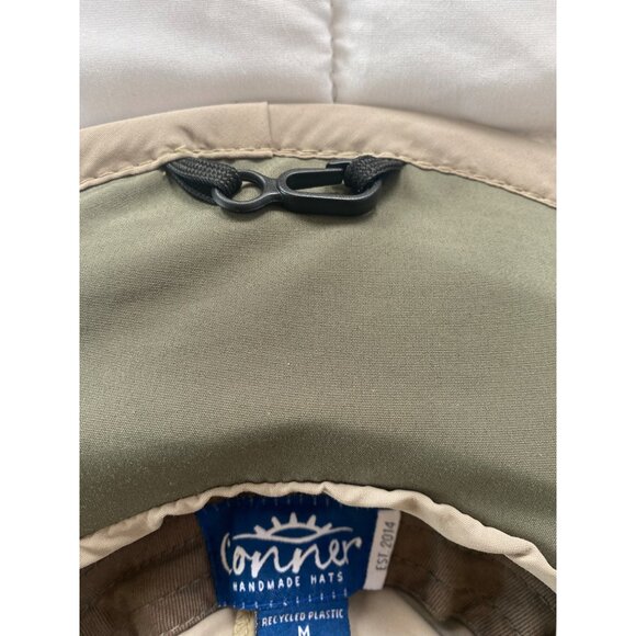 Conner Handmade Sun Shield Recycled Boater Hat Medium Beige Unisex Packable main image 5